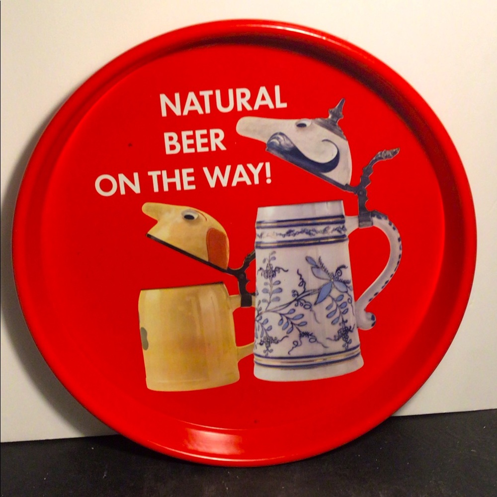 Rare Vintage 13in Utica Club Beer Schultz&Dooley Advertising Tin